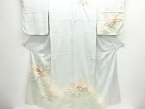 家屋に花鳥模様訪問着(内袖付き)